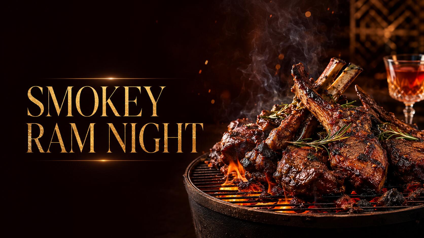 Slow-grilled ram at SOE Smokey Ram Night