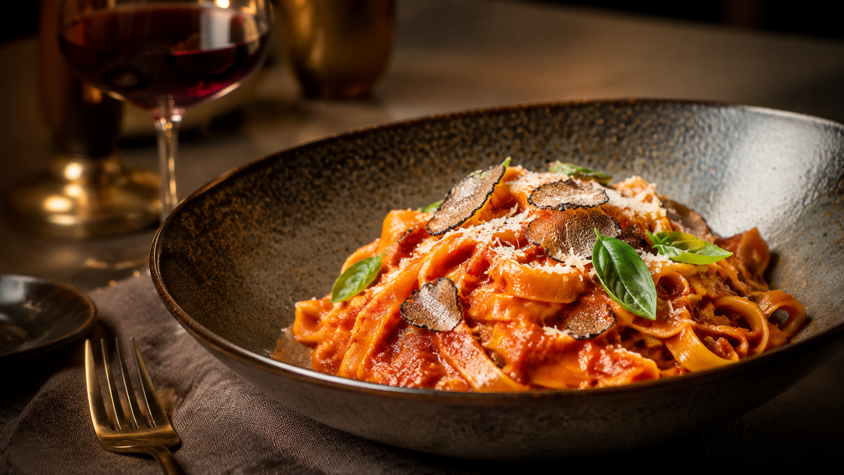 Handmade pasta served at SOE Pasta Night